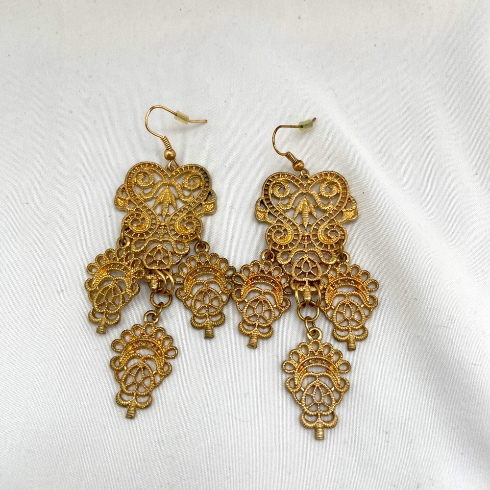 Gold Dangle Earrings